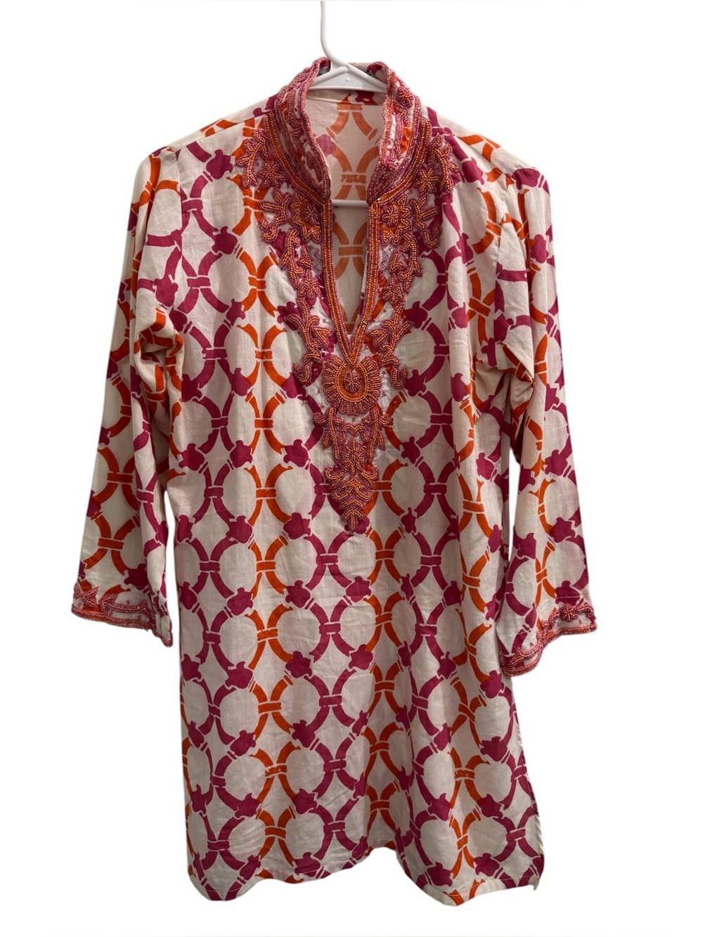 Barbara Gerwit Beaded Resort Tunic Cover Up – Size Small